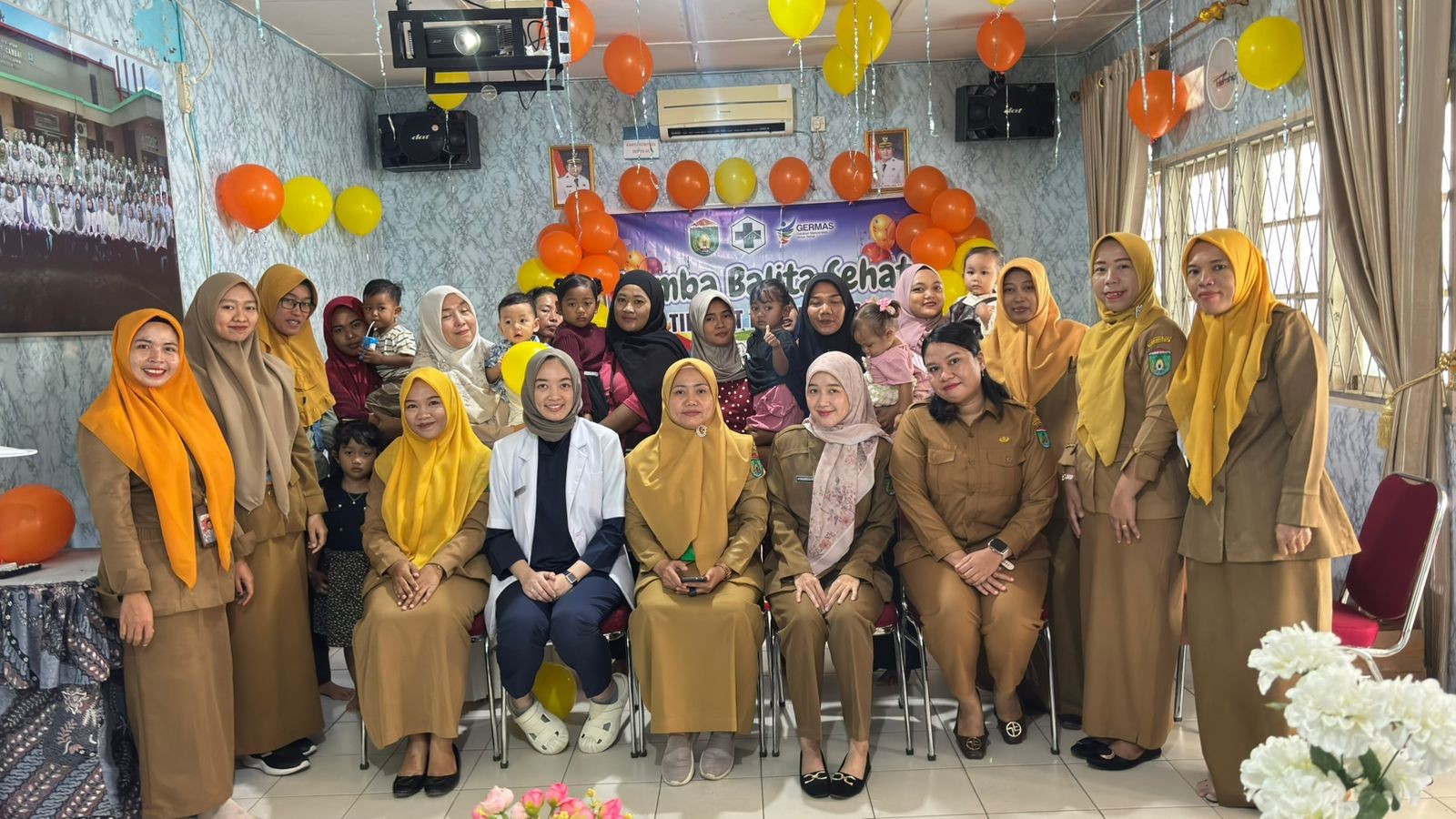 Kegiatan penilaian lomba balita sehat tingkat puskesmas cambai