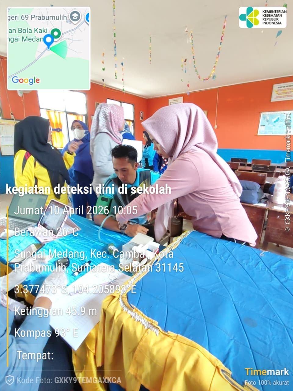 Deteksi Dini dan Cek Kesehatan Gratis penyakit Tidak Menular di Sekolah Dasar 70 Prabumulih